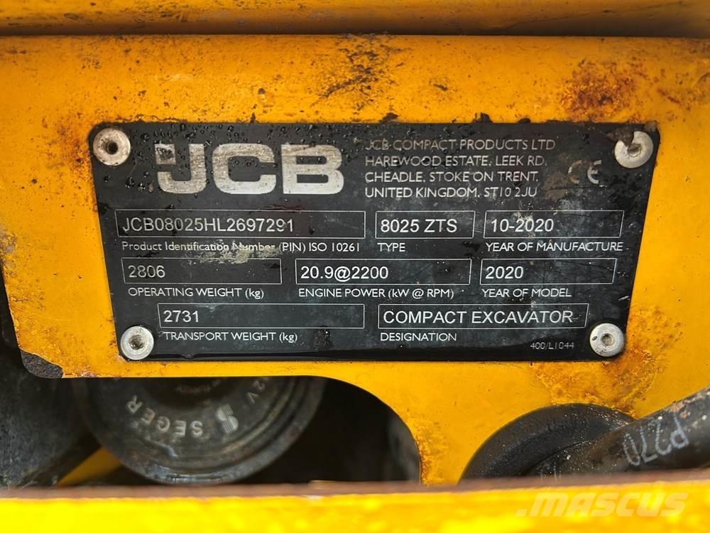 JCB 8025 Mini bageri < 7t
