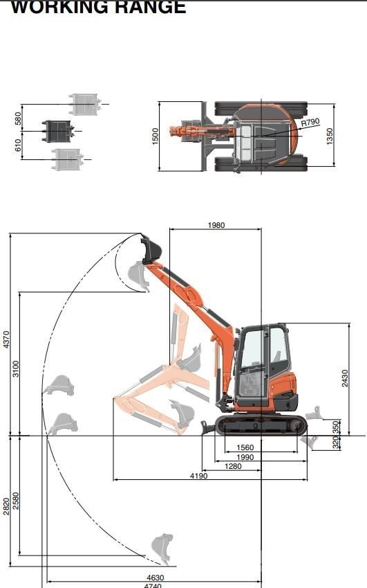 Kubota U 27-4 Mini bageri < 7t
