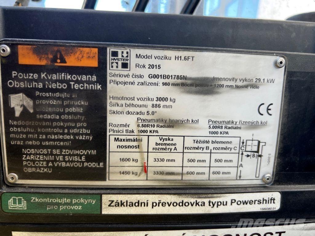 Hyster H 1.6 FT Dizelski viljuškari