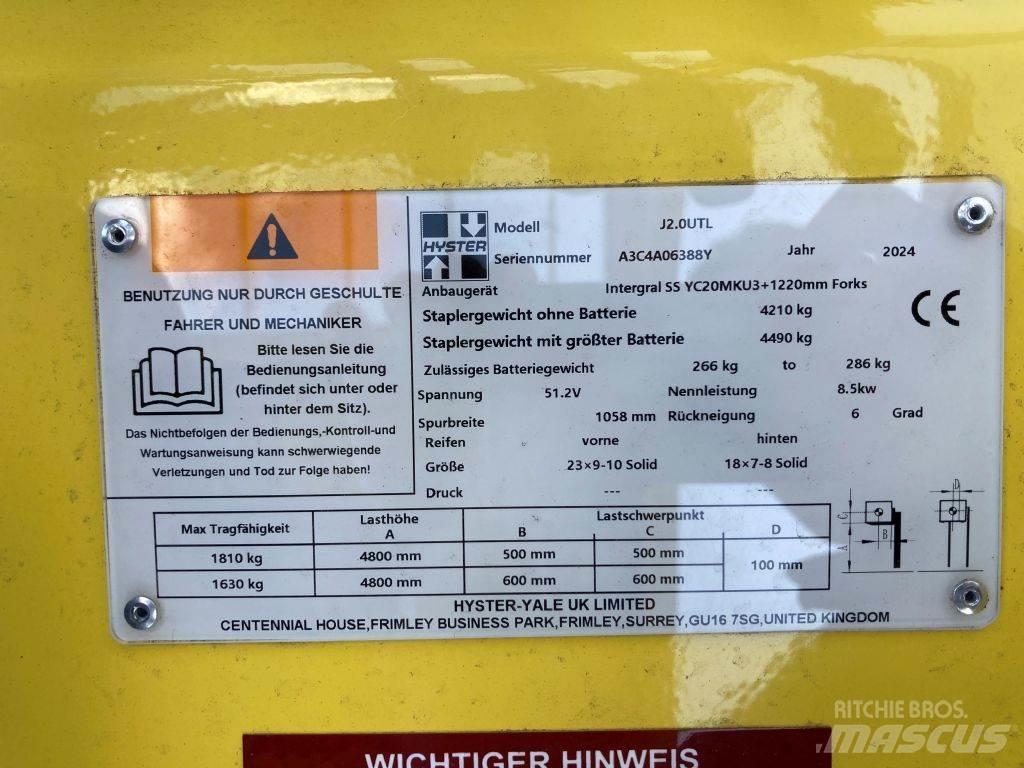 Hyster J 2.0 UTL Električni viljuškari