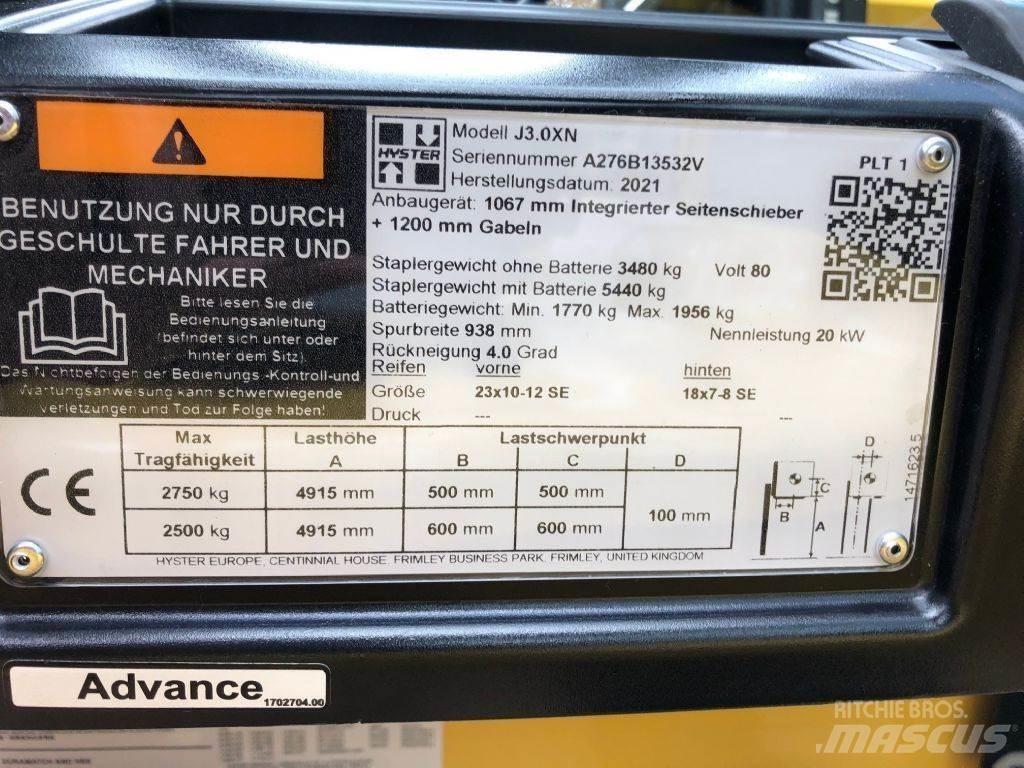 Hyster J 3.0 XN Električni viljuškari