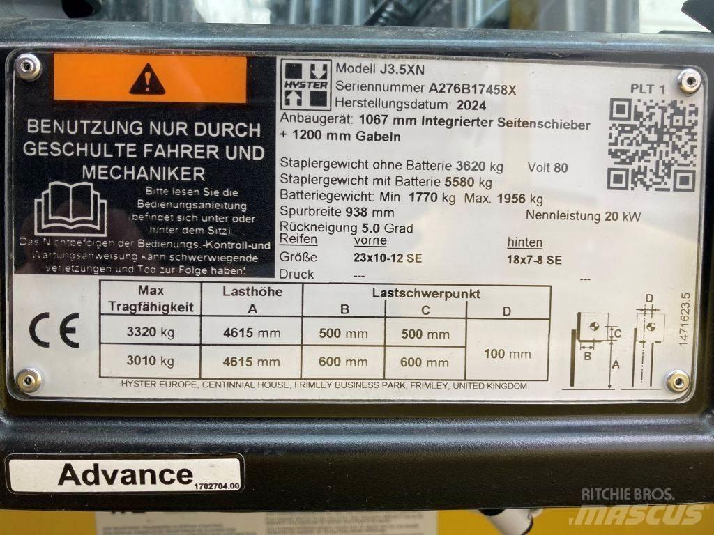 Hyster J 3.5 XN Električni viljuškari