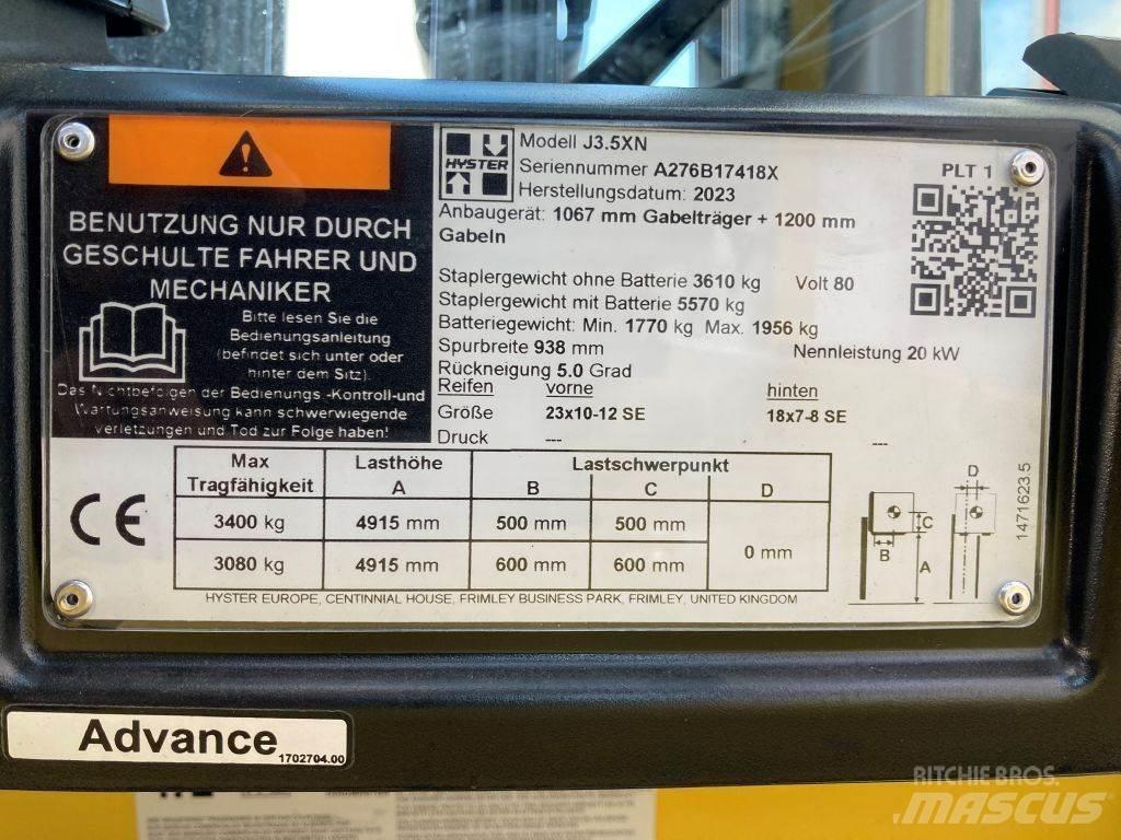 Hyster J 3.5 XN Električni viljuškari