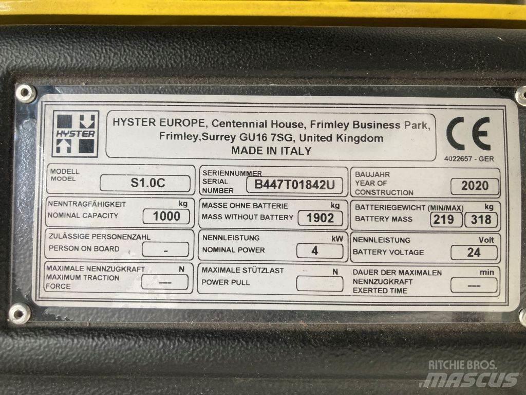 Hyster S 1.0 C Ručni električni viljuškar
