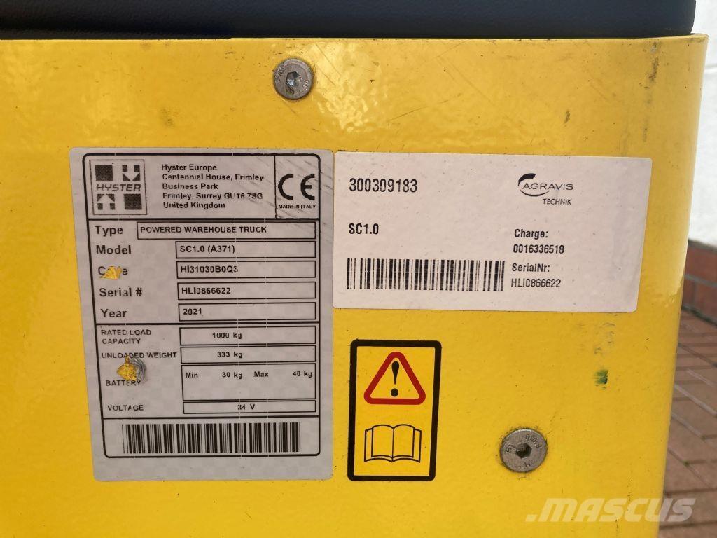 Hyster SC 1.0 Ručni električni viljuškar