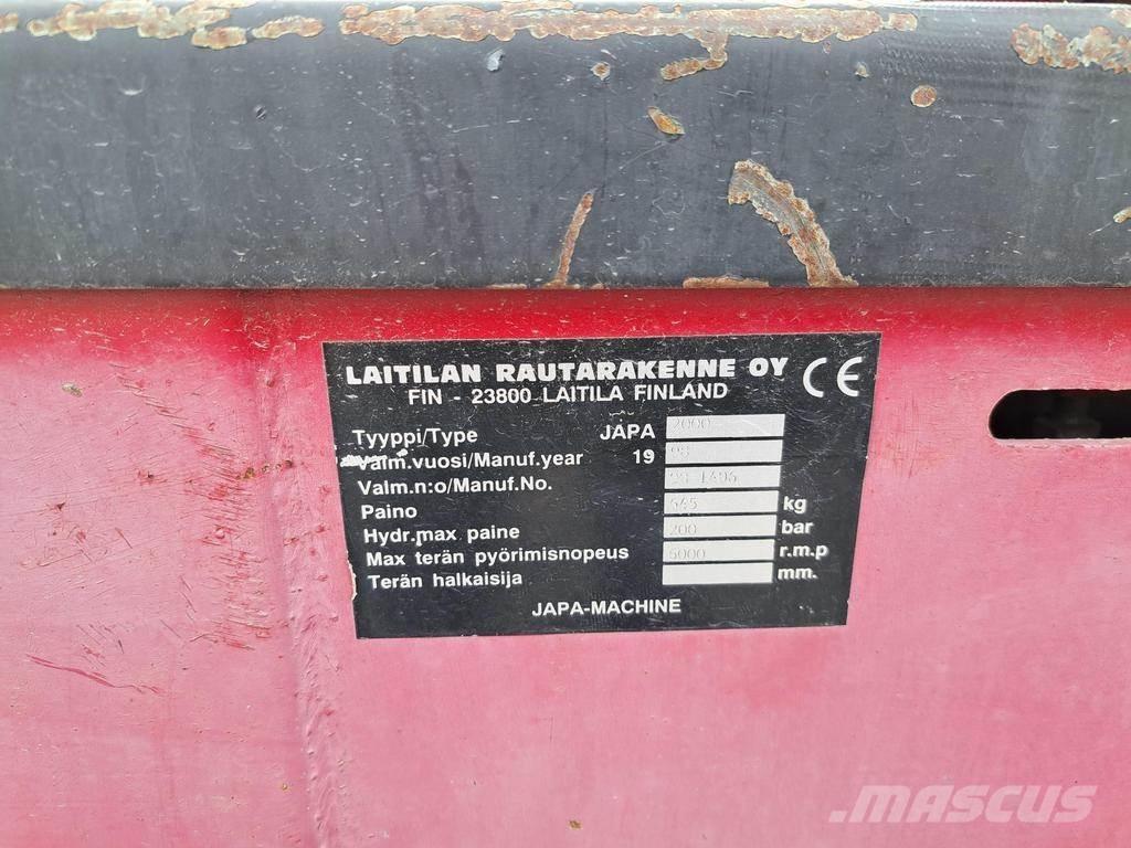 Japa 2000 Cepači za drva, drobilice za drvo i strugači