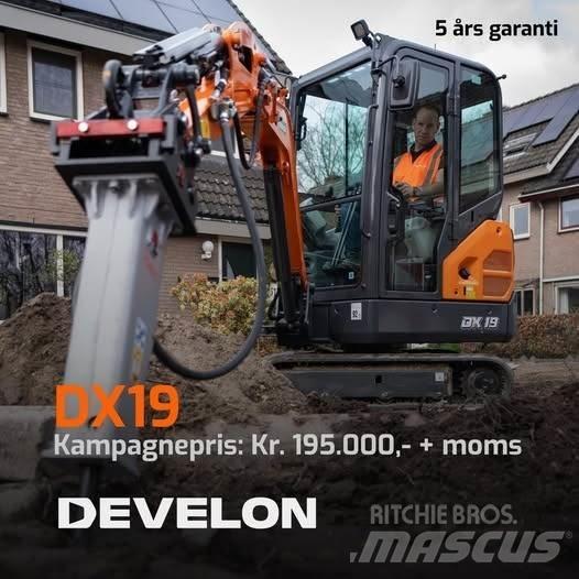 Develon DX19-7 Mini bageri < 7t
