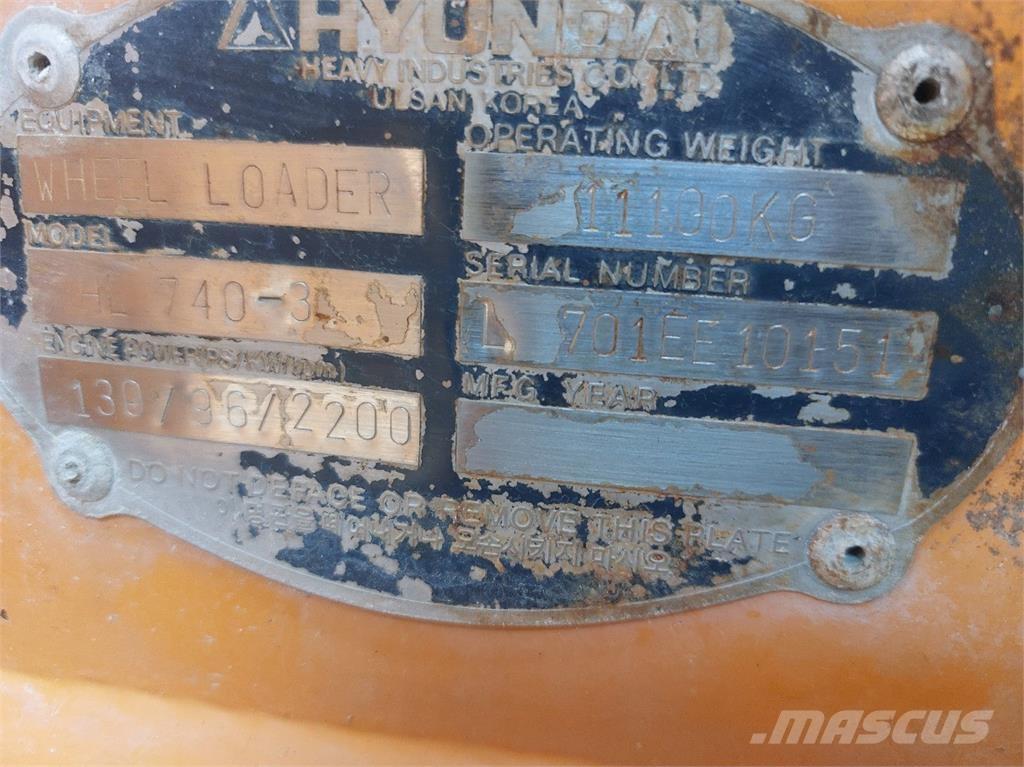 Hyundai HL740-3 Utovarivači na točkove