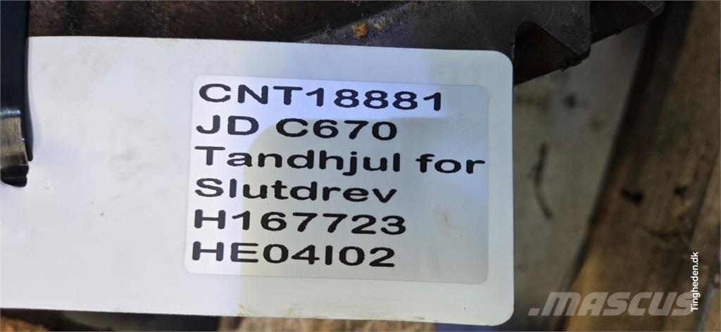 John Deere C670 Dodatna oprema za kombajne