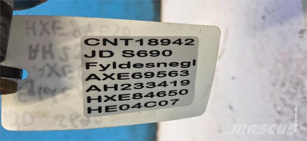 John Deere S690 Dodatna oprema za kombajne