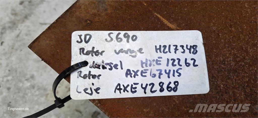 John Deere S690 Dodatna oprema za kombajne