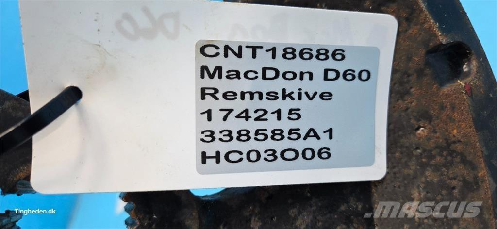MacDon D60 Dodatna oprema za kombajne