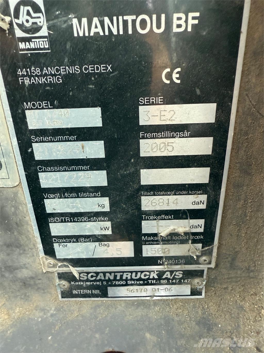 Manitou MT1740 Teleskopski viljuškari