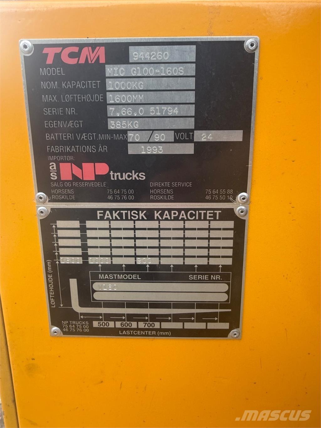 MIC 1000kg Ručni paletni viljuškari