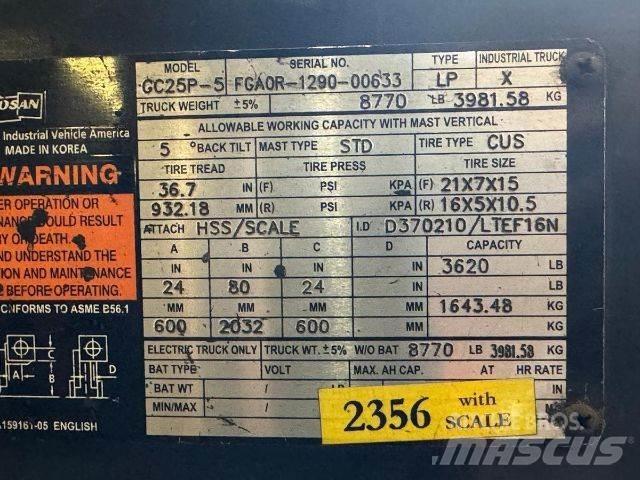 Doosan GC25P-5 Viljuškari - ostalo