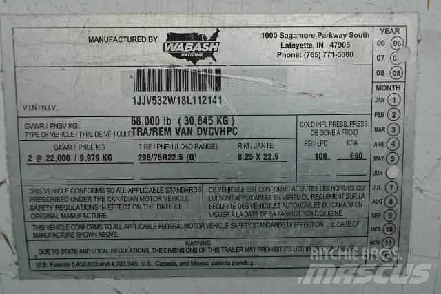 Wabash DVCVHPC Prikolice sa sandukom