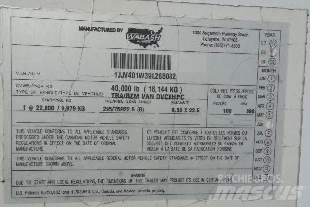 Wabash DVCVHPC Prikolice sa sandukom