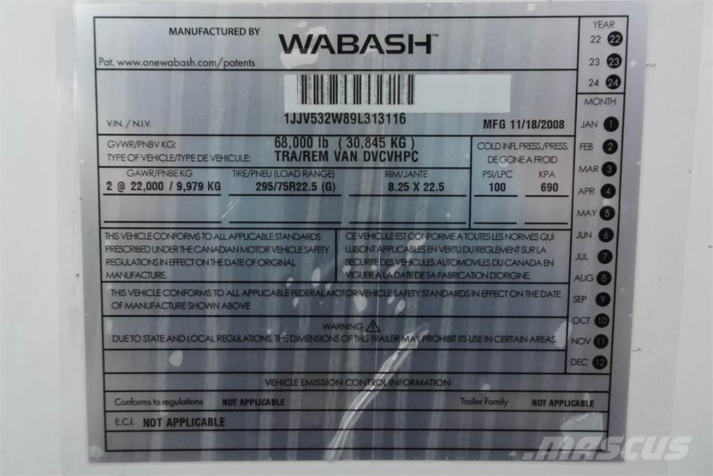 Wabash DVCVHPC Prikolice sa sandukom