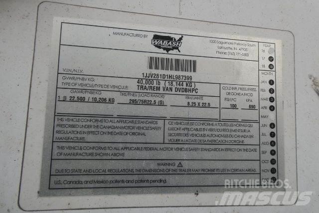 Wabash DVDBHPC Prikolice sa sandukom