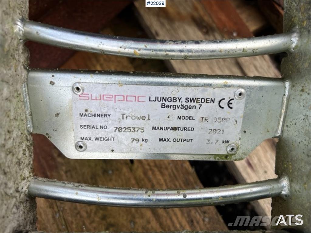 Swepac TR 950R Alati za betonske radove