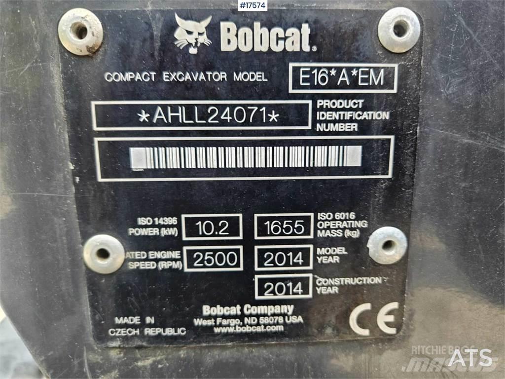 Bobcat E16 Mini bageri < 7t