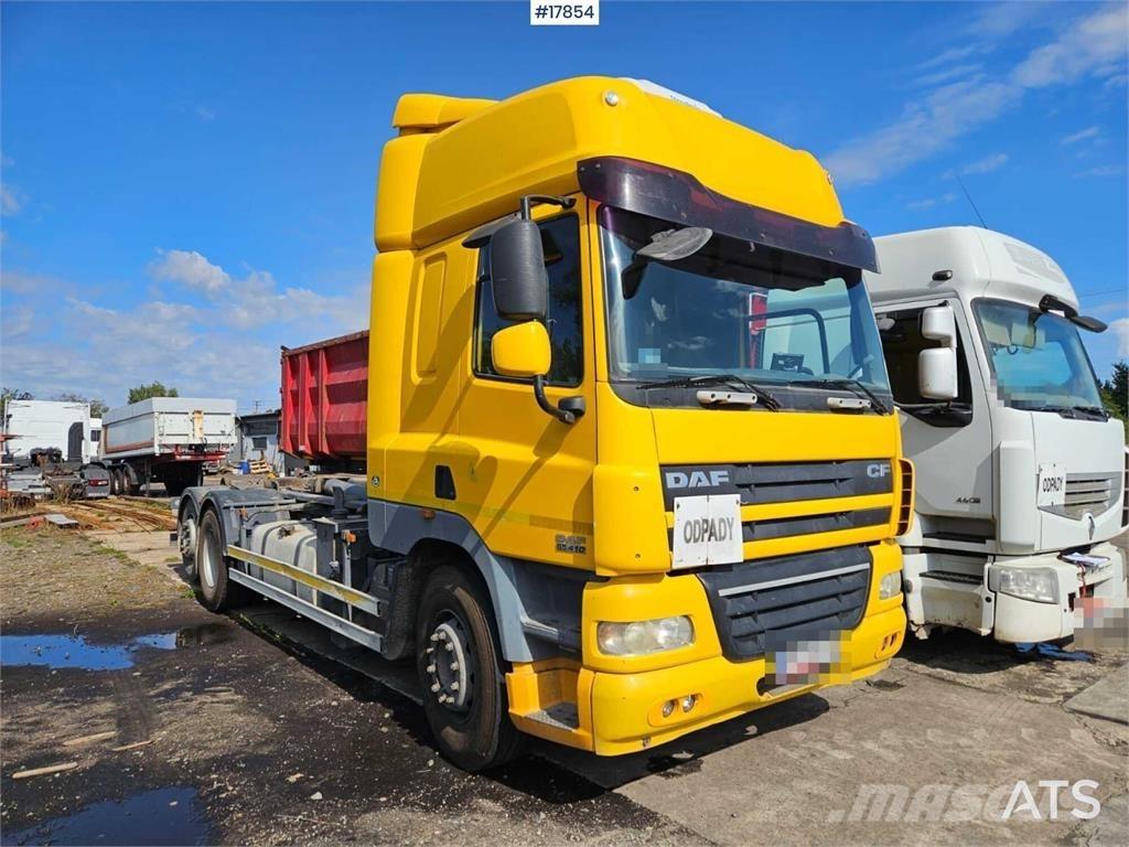 DAF CF 85.410 Rol kiper kamioni sa kukom za podizanje tereta