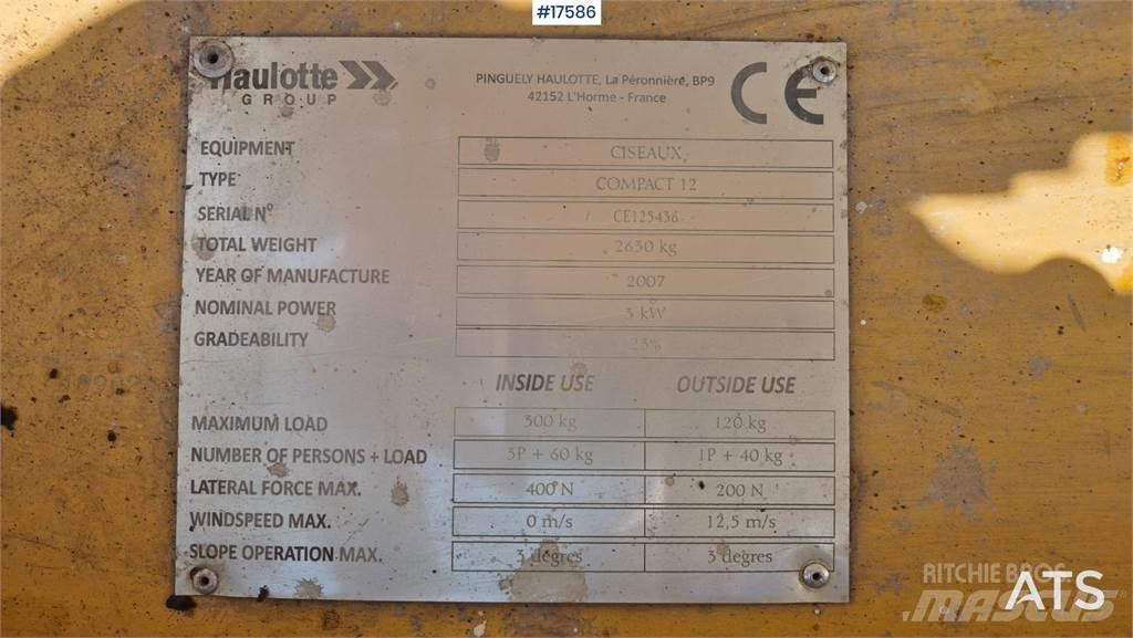Haulotte Compact 12 Makazaste platforme