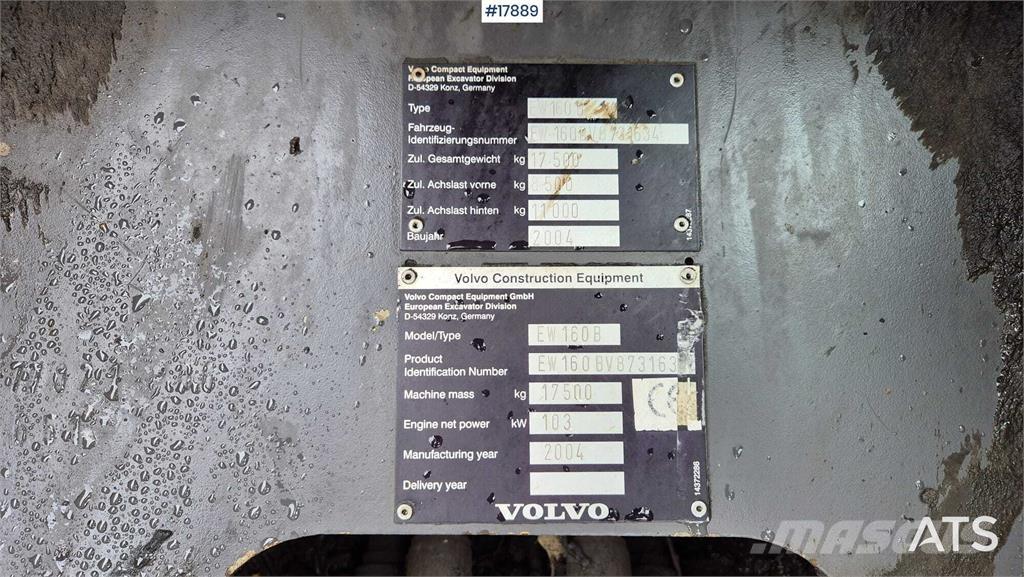 Volvo EW160B Bageri točkaši