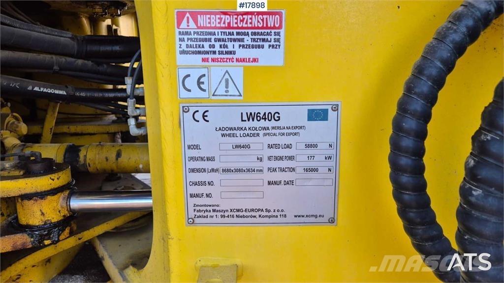 XCMG LW 640 G Utovarivači na točkove