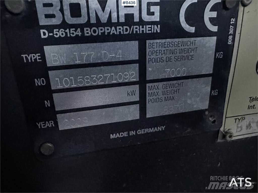 Bomag BW 177D-4 Valjci za građevinarstvo