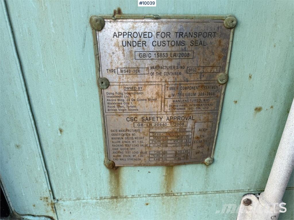  MS40-10X MS40-10X Specijalni kontejneri