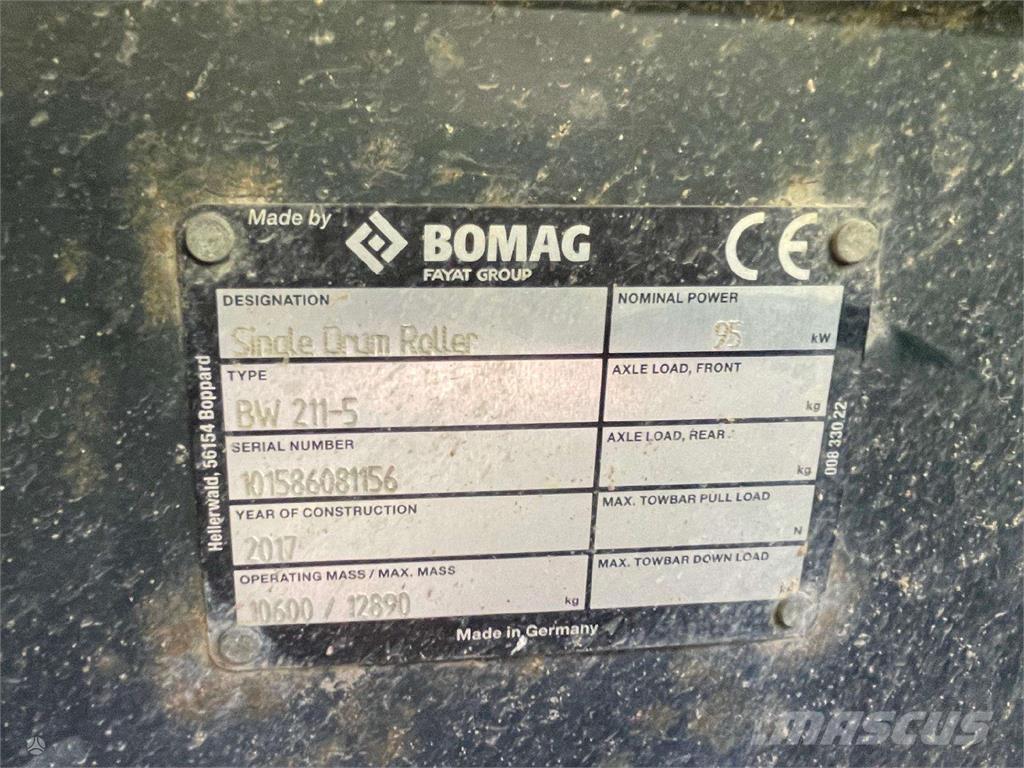 Bomag BW 211-5 Valjci sa jednim bubnjem