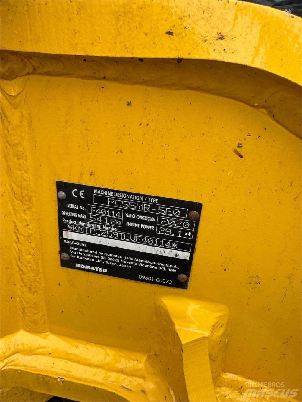 Komatsu PC55MR-5 Bageri guseničari