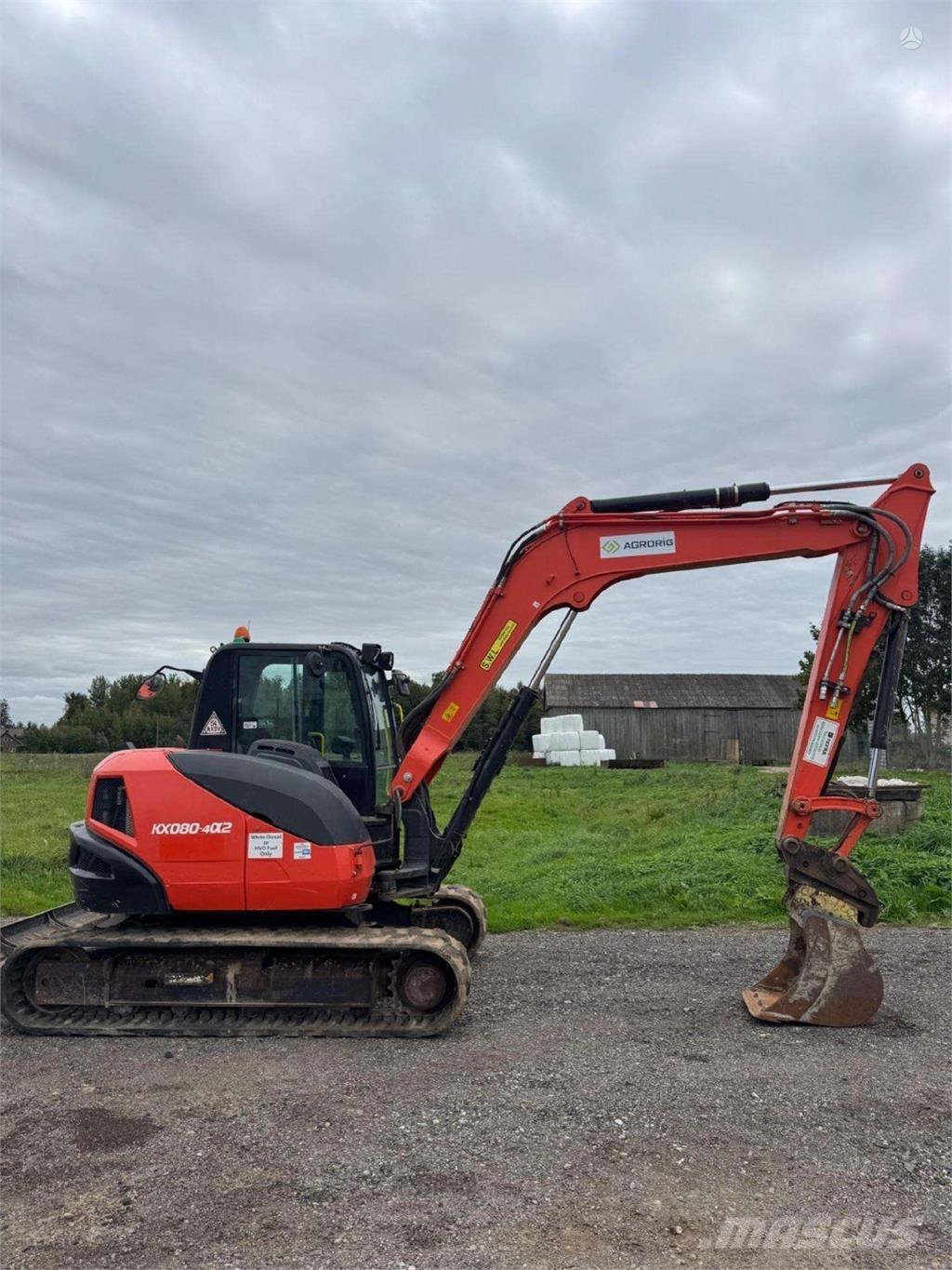 Kubota KX080-4a2 Bageri guseničari