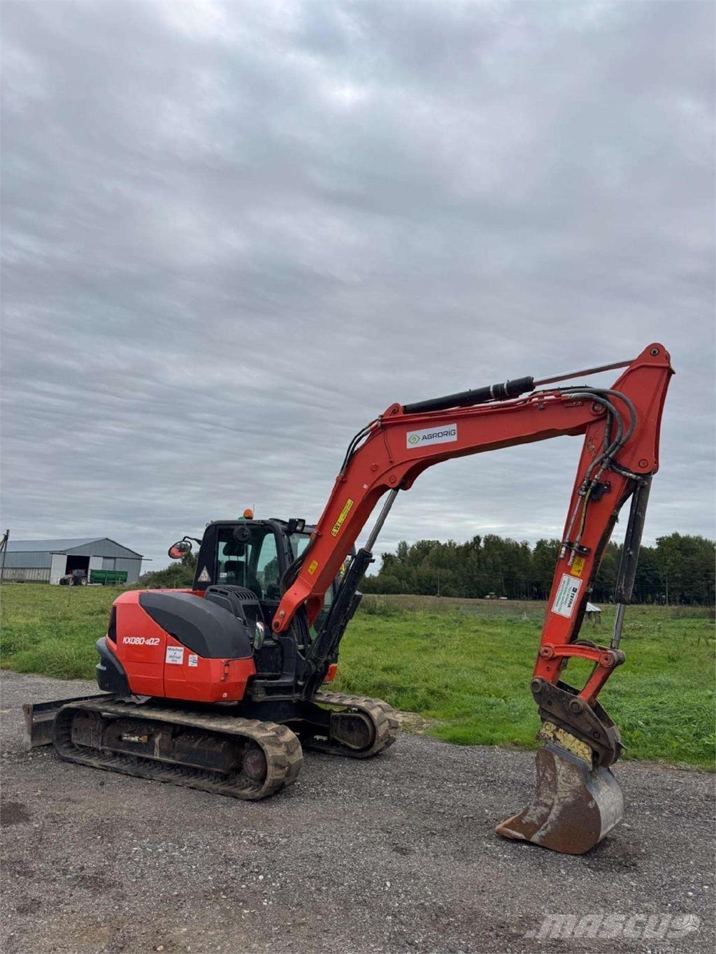 Kubota KX080-4a2 Bageri guseničari