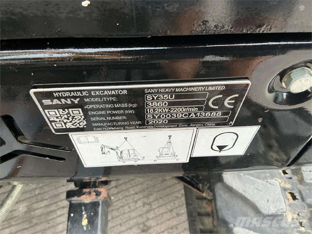 Sany SY35U Bageri guseničari
