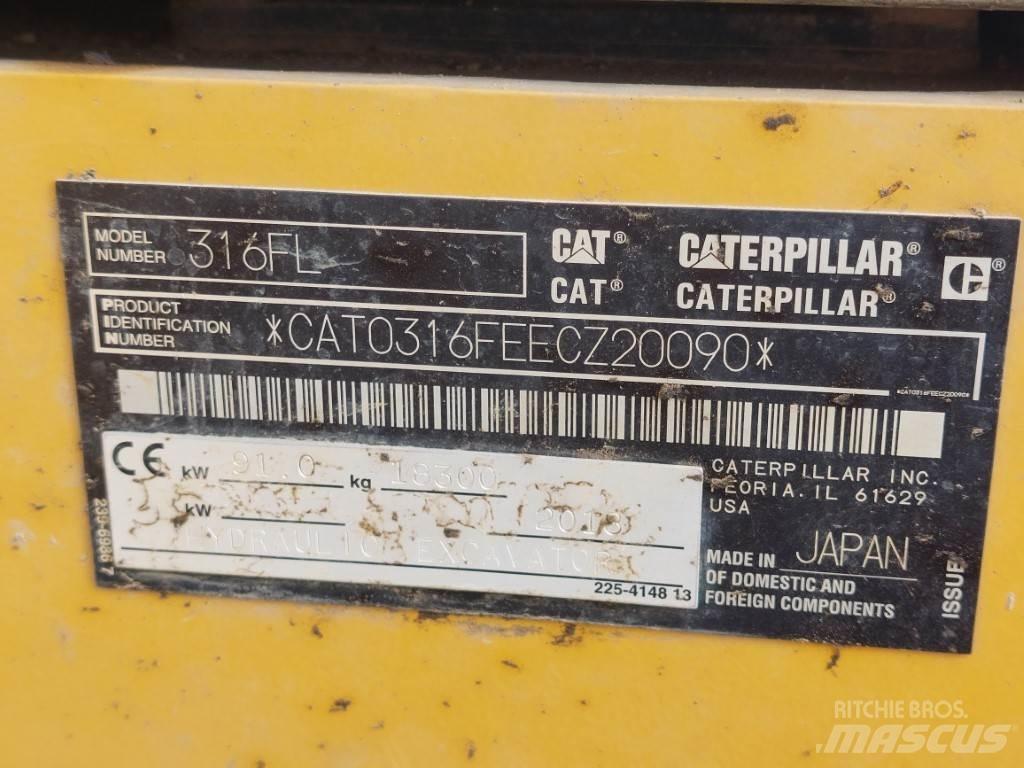 CAT 316FL Bageri guseničari