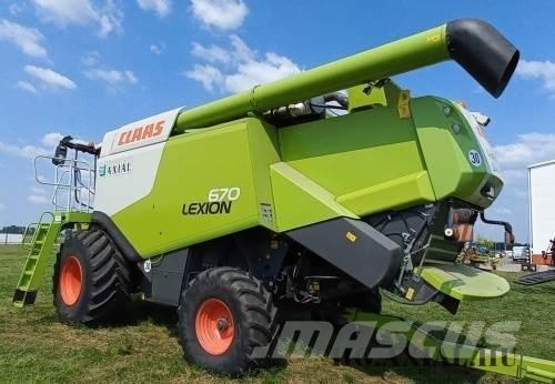 CLAAS Lexion 670 Kombajni