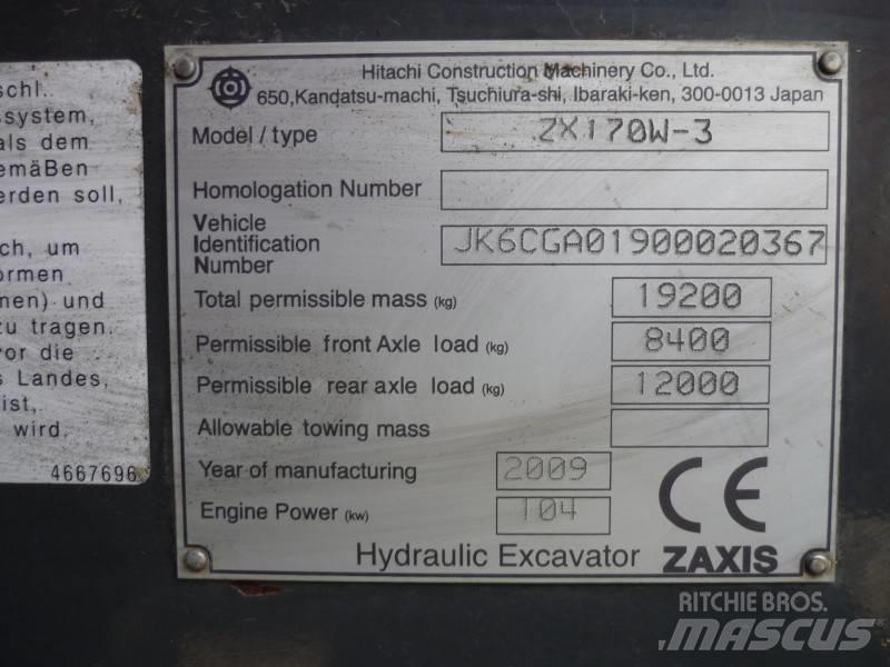 Hitachi ZX170W-3 Bageri točkaši