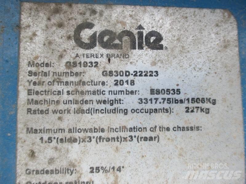 Genie GS 1932 Makazaste platforme