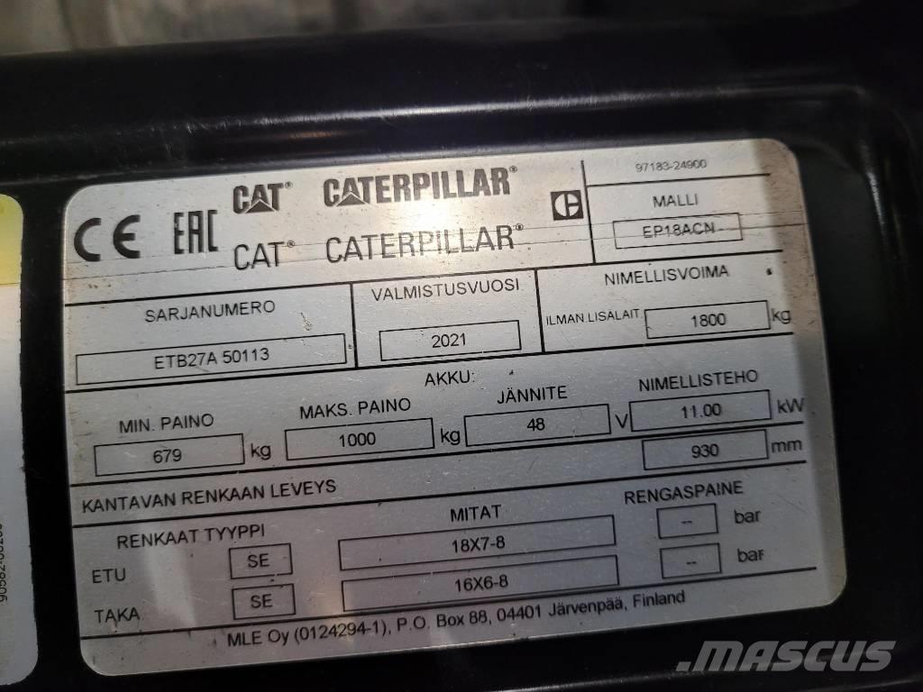 CAT EP18 ACN Električni viljuškari