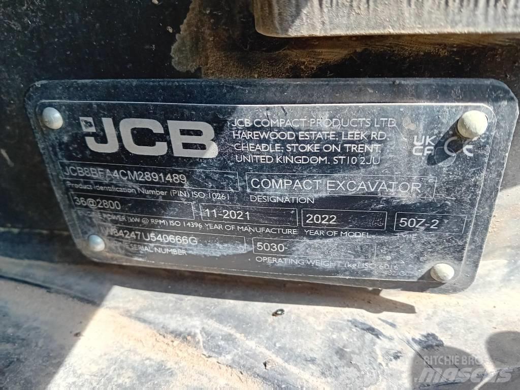 JCB 50 Z-2 Mini bageri < 7t