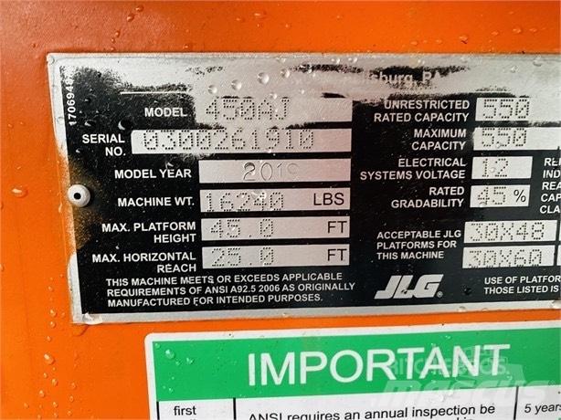 JLG 450 A Zglobne podizne platforme