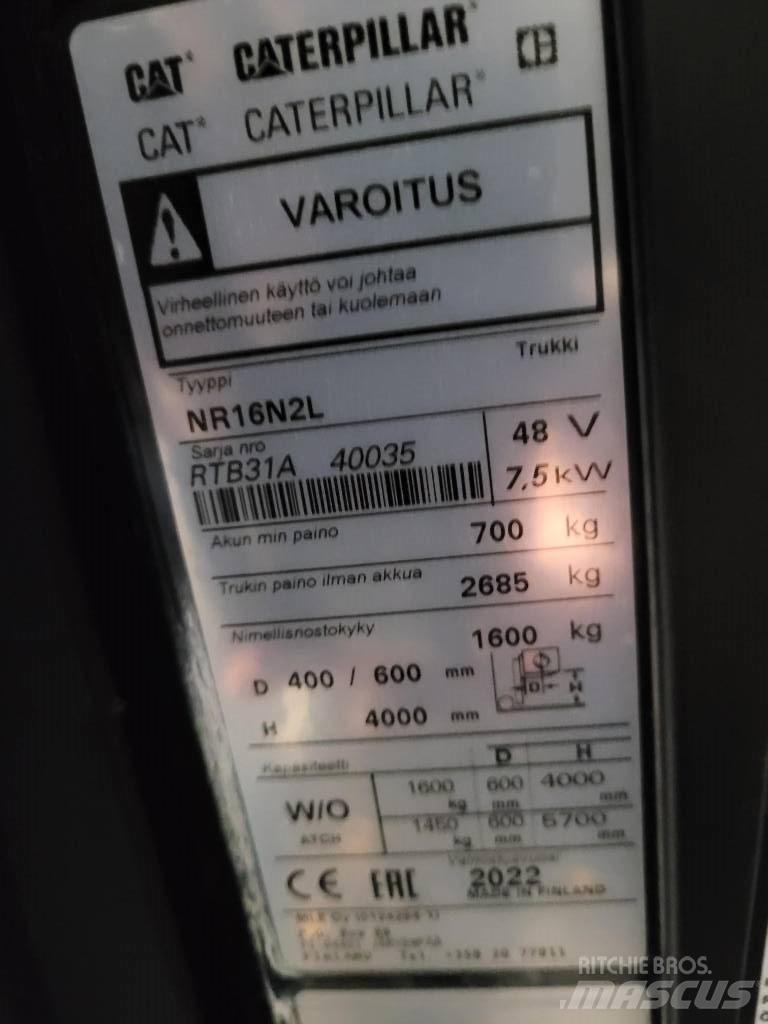 CAT NR16N2L Viljuškari sa pomičnim stupom
