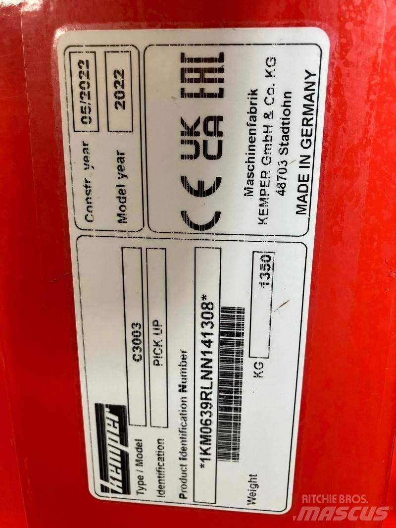 Kemper C3003 Priključci za mašine za stočnu hranu na sopstveni pogon
