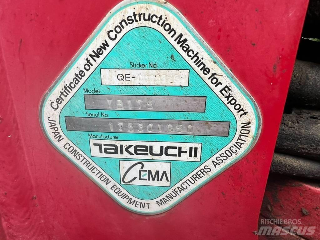 Takeuchi TB 175 Midi bageri 7t – 12t