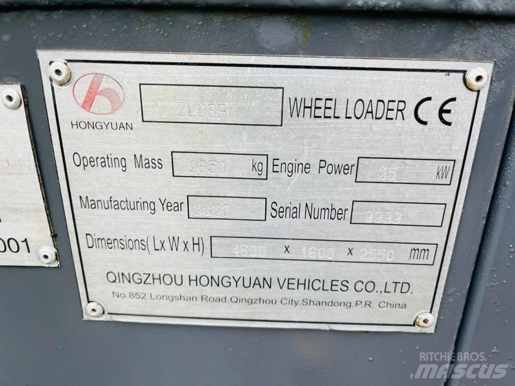 Hongyuan ZL08F Utovarivači na točkove
