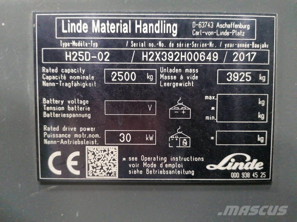 Linde H25D-02 Dizelski viljuškari