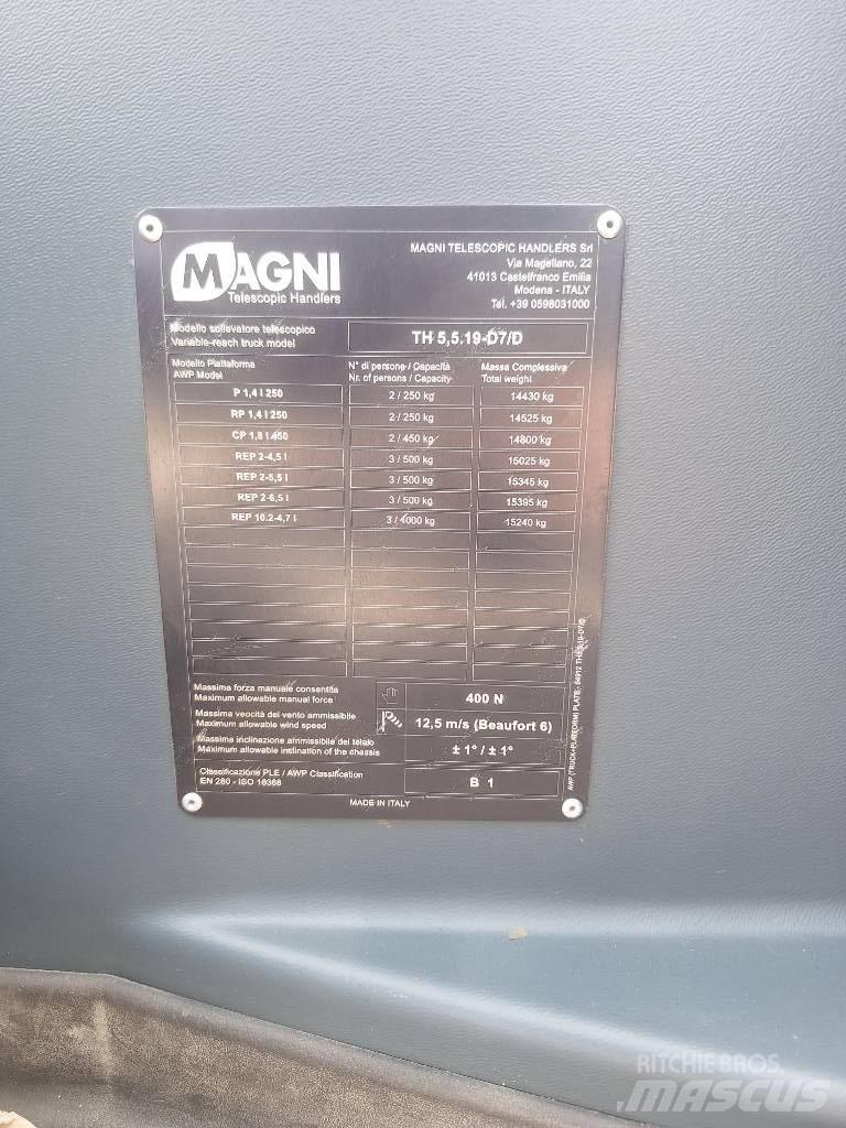 Magni TH 5.5 19 P Teleskopski viljuškari