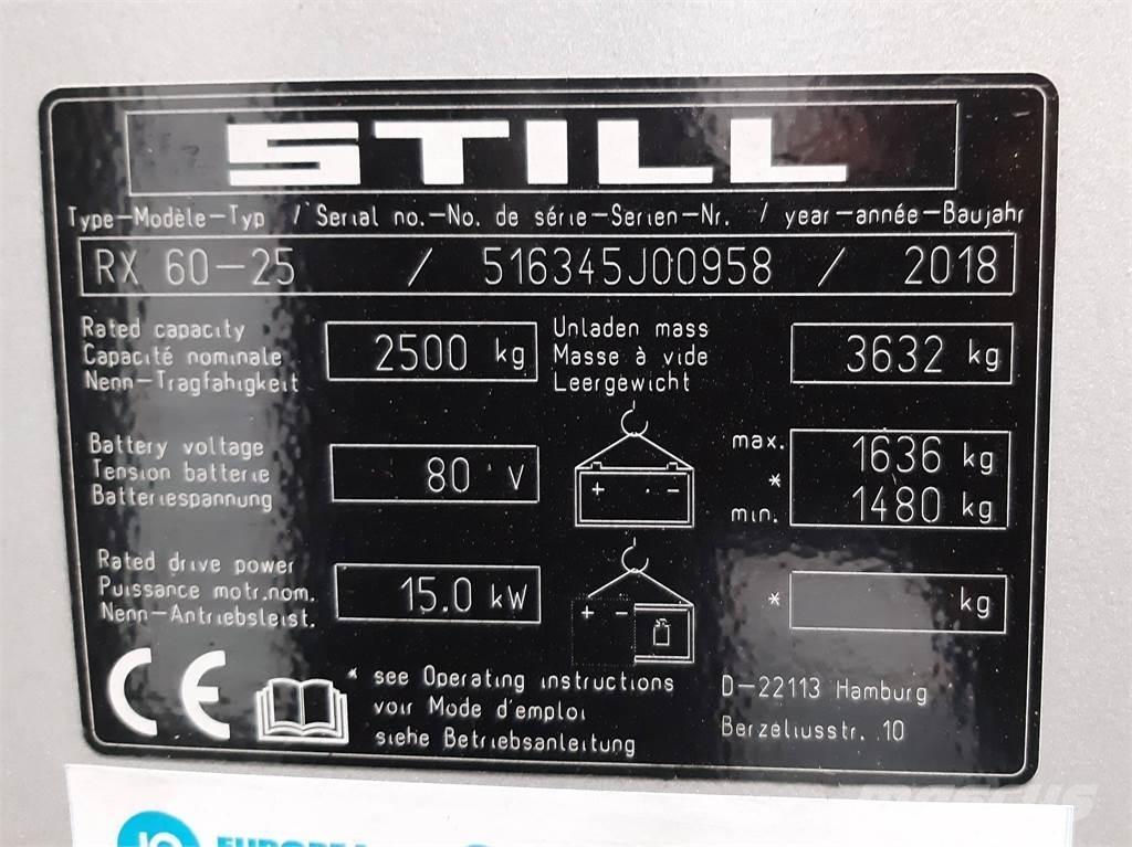 Still RX60 25 Električni viljuškari